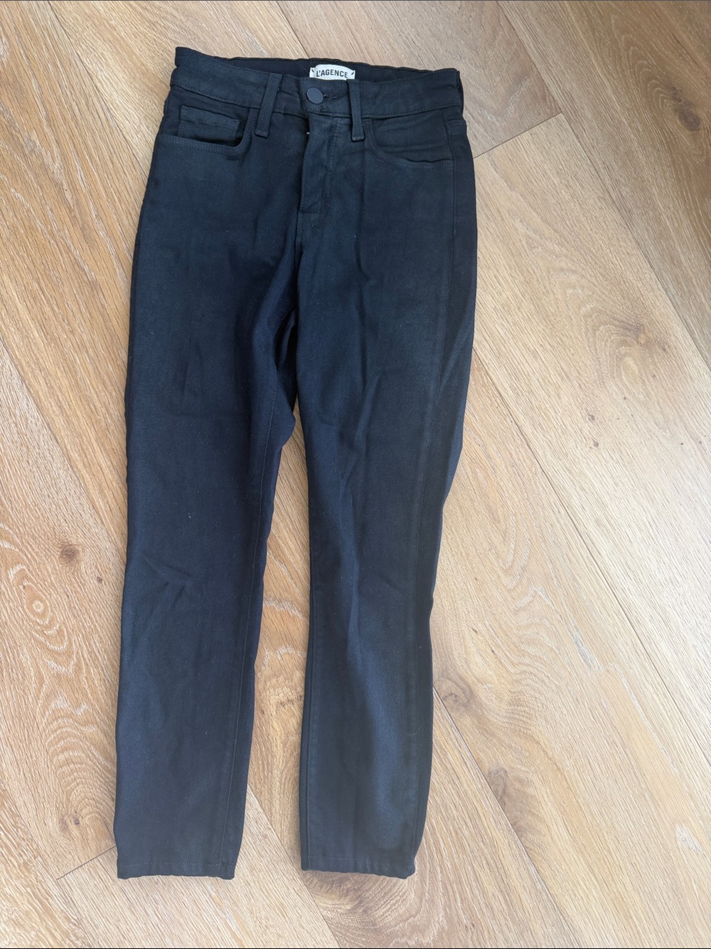 L'AGENCE Black Skinny High-Rise Jeans